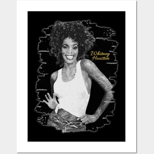 Whitney Houston | brush art Posters and Art